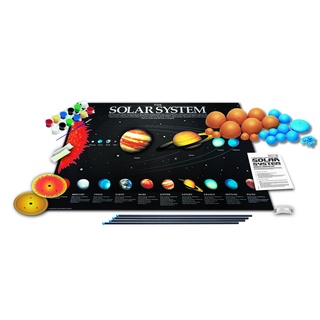 [ใช้ 2 โค้ดลดเพิ่ม] 4M  3D Solar System Model Making Kit ชุดของเล่น ระบบสุริยะ เรืองแสงในที่มืด สร้างระบบสุริยะได้ด้วยตนเอง