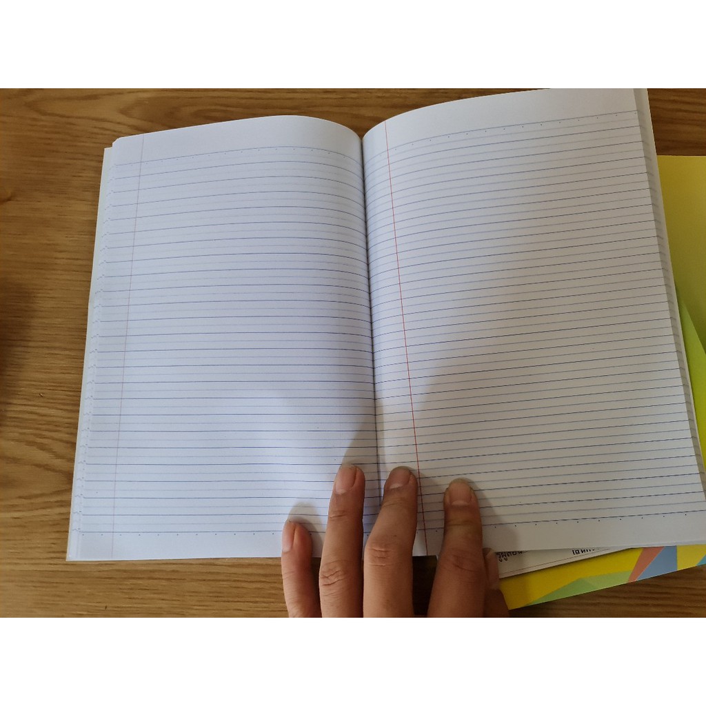 สมุดจดเส้นครึ่งบรรทัด เม้งฮั้ว  60 แกรม 80 แผ่น   จำนวน 1 เล่ม