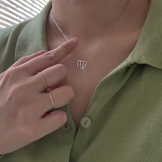 *กรุณาระบุลายสร้อยที่ต้องการในช่อง หมายเหตุ เท่านั้น*A.piece สร้อยพร้อมจี้ [stainless steel] Zodiac
