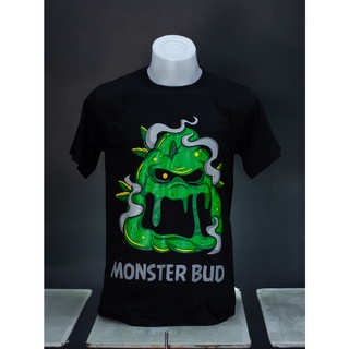 เสื้อยืดกัญชา MONSTER BUD เสื้อยืด420.STYLE  ผ้าCOTTON100%