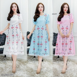 Maxidress งานผ้าไมโคร ลายสวยน่ารัก มาใหม่ พร้อมส่ง