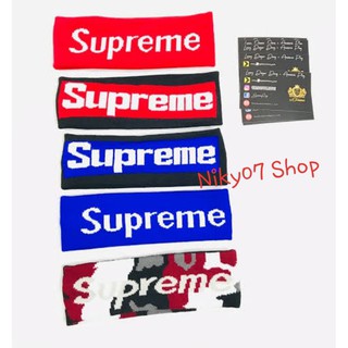 ที่คาดผม ผ้าคาดศรีษะ supreme หลายแบบผ้าคอตตอนซับเหงื่อได้ดี