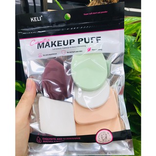 7882 ฟองน้ำแต่งหน้าเกลี่ยรองพื้น MAKEUP PUFF หลากหลายแบบ ฟองน้ำแต่งหน้า สำหรับลงรองพื้น แป้งพัฟฟองน้ำ🥚🌼