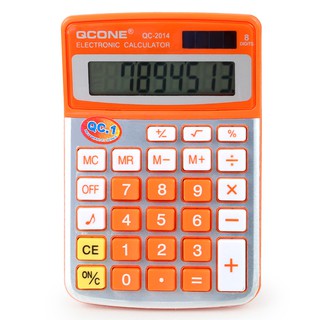   เครื่องคิดเลข 8 หลัก QCONE (QC-2014) รุ่น calculator-QC2014-00F-Song