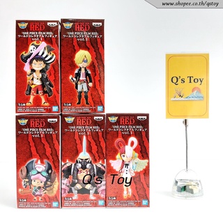 Set Film Red Vol.1 [มือ 1] WCF ของแท้ - 5 Characters Vol.1 Onepiece Film Red WCF Banpresto Bandai Onepiece วันพีช