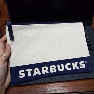 กระเป๋า Starbucks Denim กระเป๋าเครื่องเขียน กระเป๋าเครื่องสำอาง