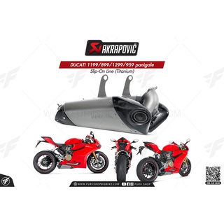 ท่อแต่ง Akrapovic Exhaust Slip-On Line (Titanium) DUCATI 1299/959 panigale