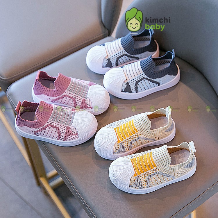 รองเท้าโลฟเฟอร์สําหรับเด็กชายและเด็กหญิงคอปกเป็นก้อน รองเท้าผ้าใบกันลื่นสไตล์เกาหลี GCC14