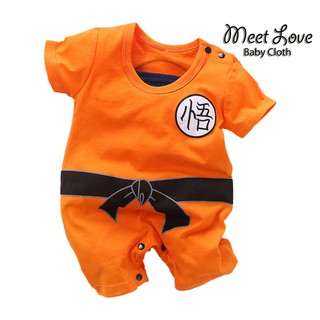 ชุดบอดี้สูทโกคู ชุดบอดี้สูทโงกุน ดราก้อนบอล Goku Dragon Ball Z Baby Romper พร้อมส่ง