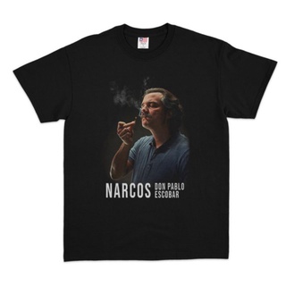 T-shirt  เสื้อเชิ้ต Narcos PABLO ESCOBAR SMOKES | เสื้อยืด | เสื้อยืด ผ้าฝ้าย โอเวอร์ไซซ์ สไตล์ยุค 30s สําหรับเด็ก และผู