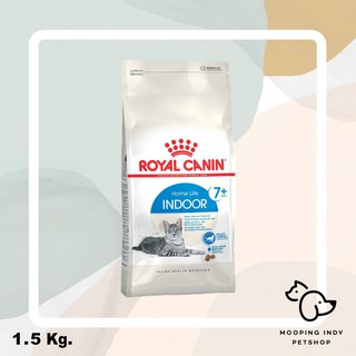 Royal Canin 1.5 kg. Indoor 7+ อาหารแมวโตเลี้ยงในบ้านอายุ 7 ปีขึ้นไป