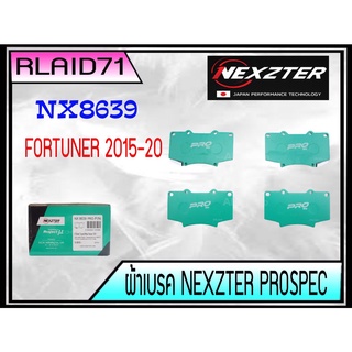 ผ้าเบรคหน้า NEXZTER เบอร์ NX8639PRO สำหรับ TOYOTA FORTUNER ปี 2016 -2020 รุ่น PRO SPEC Rlaid71