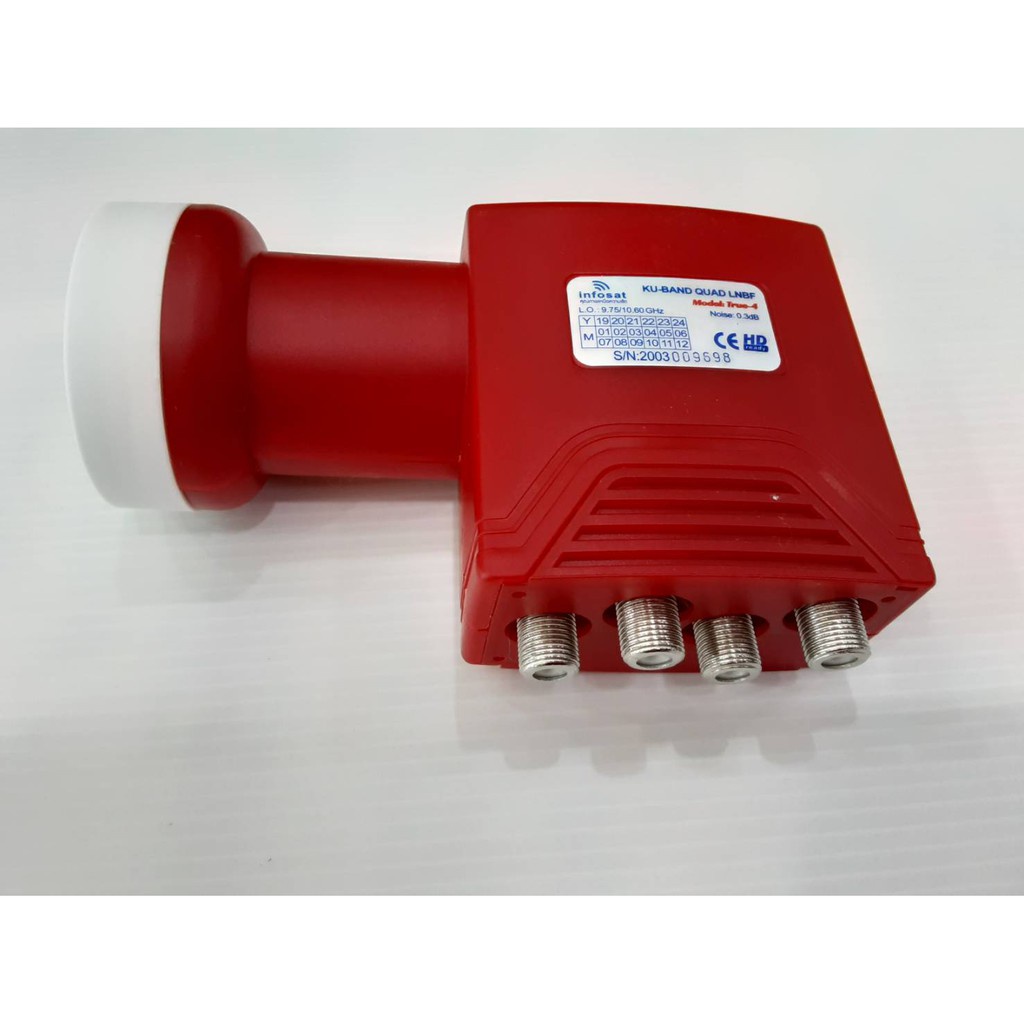 **สำหรับแยก 4 จุดอิสระ**LNBF INFOSAT (KU-BAND) 4 ขั้ว / Universal - รูปที่ 4