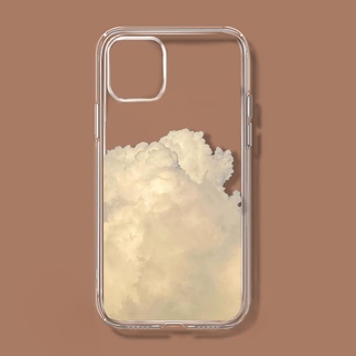 Cute cloud bear iPhone 13promax protective cover Little white bear 11 12 pro transparent all-inclusive soft case iPhone8plus xmax XR soft edge anti-fall protective cover