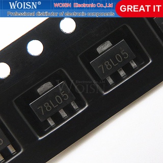 ชิปเซ็ตชิปเซ็ต 78L05 Sot89 Cj78L05 Sot-89 Sot Smd 10 ชิ้น/ชุด