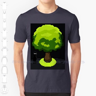 ผ้าฝ้ายคอกลมเสื้อยืด พิมพ์ลาย In The Shadows 8 Bit Grow Shadows Trees Hungry Help The Needy Help Others Charity Charity