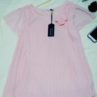 [New] Pleat Dress สีชมพู