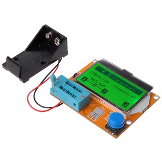 xinp 9v lcd อุปกรณ์ทรานซิสเตอร์ดิจิตอล lcr - t 4 esr meter 12864 backlight สําหรับทดสอบประจุกระแสไฟ