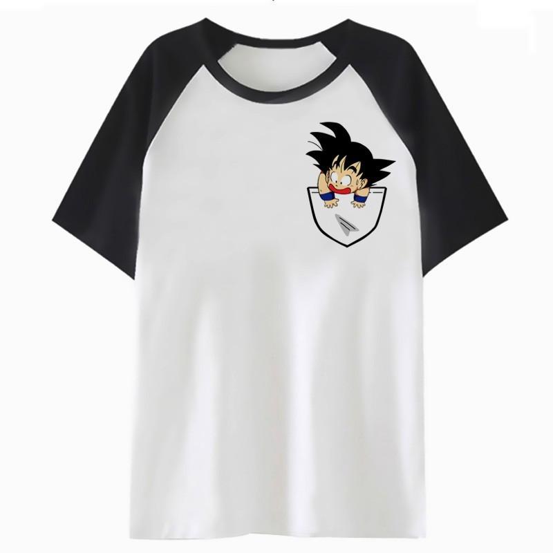 เสื้อยืด [พร้อมส่ง ของถึงไทยแล้ว]  Dragon Ball สไตล์เกาหลี funny