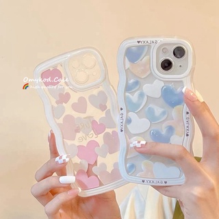 🌈Ready Stock 🏆 Samsung S22 S21 S20 Plus Ultra S20 S21 FE Note 20 Plus Cute Soft TPU Phone Case Dustproof  Shockproof Candy Color Wavy Edge Case