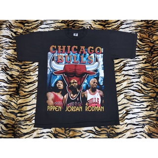 เสื้อยืดพิมพ์ลายเสื้อยืดเสื้อ CHICAGO BULLS NBA WORLD 1996 CHAMPIONS เสื้อยืด เสื้อ ไมเคิล จอร์แดนS-4XL