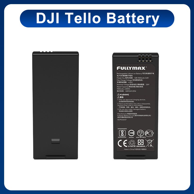 DJI Tello แบตเตอรี่อัจฉริยะเที่ยวบิน 1100mAh 3.8V ชาร์จ Lipo-แบตเตอรี่สำหรับ DJI Tello RC Drone อุปก