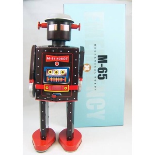 Kentoyshop (พร้อมส่ง) ของเล่นสังกะสีไขลาน The Giant Space Robot M-65 (Limited Edition)