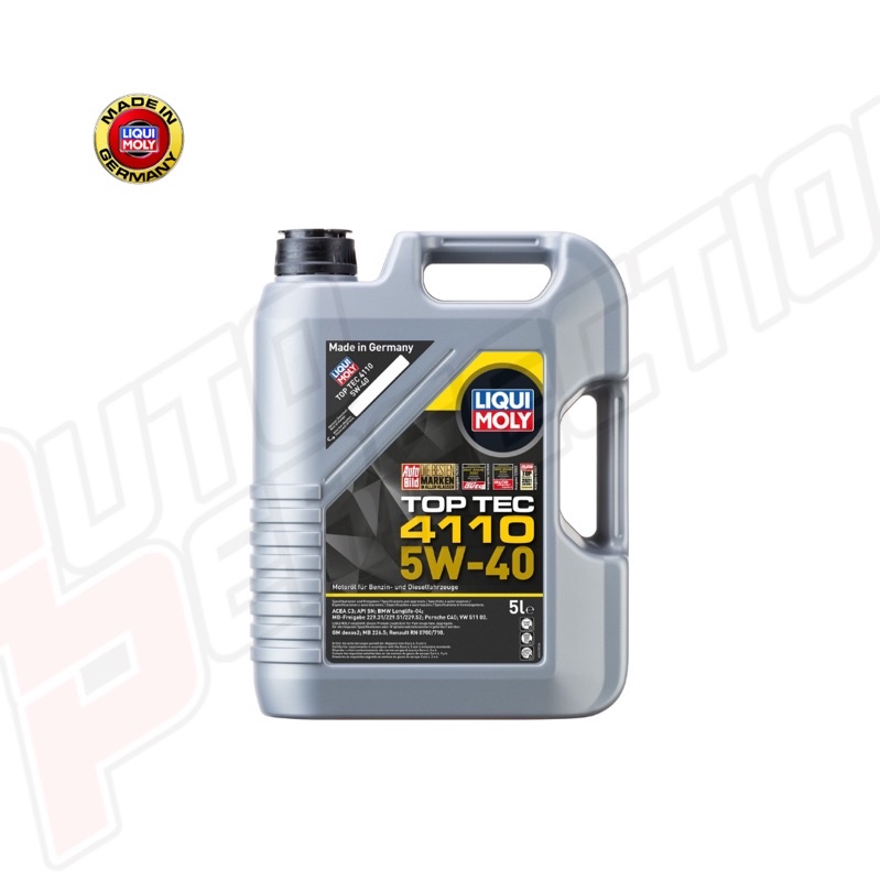 [รุ่นท๊อปสุด] Liquimoly Top Tec 4110 5w40 Fullysynthetic PAO (เบนซิน/ดีเซล)