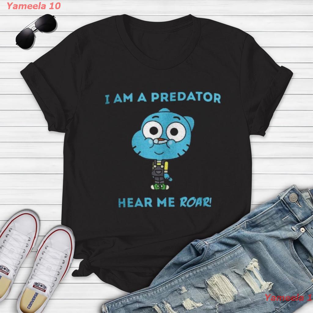 เสื้อยืดผ้าฝ้ายพิมพ์ลายแฟชั่นYameela 10 New The Amazing World Of Gumball, Amazing World Of Gumball ,