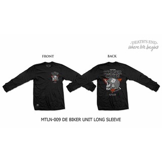 MTLN-009 DEATHS END  BIKER UNIT ผ้า cotton เกรดดี 100 % ใส่สบายไม่ยืดไม่หด