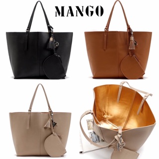 กระเป๋าสะพาย MANGO SHOPPER BAG WITH SMALL BAG