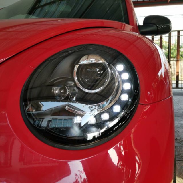 [ผ่อน 0% 10 เดือน]​ไฟหน้า LED Volk New Beetle โคมดำ รุ่นปี1998-2006 และ 2007-2013