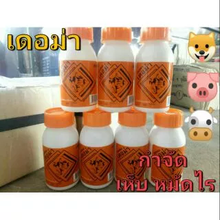 เดอม่า สูตรกลิ่นน้อย น้ำยากำจัดเห็บหมัดไรเหลือบ ขนาด100มล.ใช้ในบ้านได้