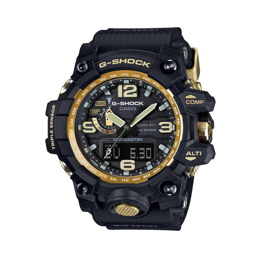 Casio G-Shock นาฬิกาข้อมือผู้ชาย สายเรซิ่น รุ่น GWG-1000GB-1A - สีดำ/ทอง