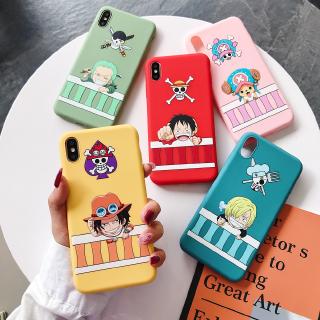 เคสโทรศัพท์ วัสดุ TPU ลายการ์ตูน วันพีช ลูฟี่ โซโล ช็อปเปอร์ ซันจิ สำหรับ Iphone 6 / 6s 6plus / 6splus 7 / 8 7plus 8plus X / XS / XR XSMAX 11 11Pro 11ProMAX