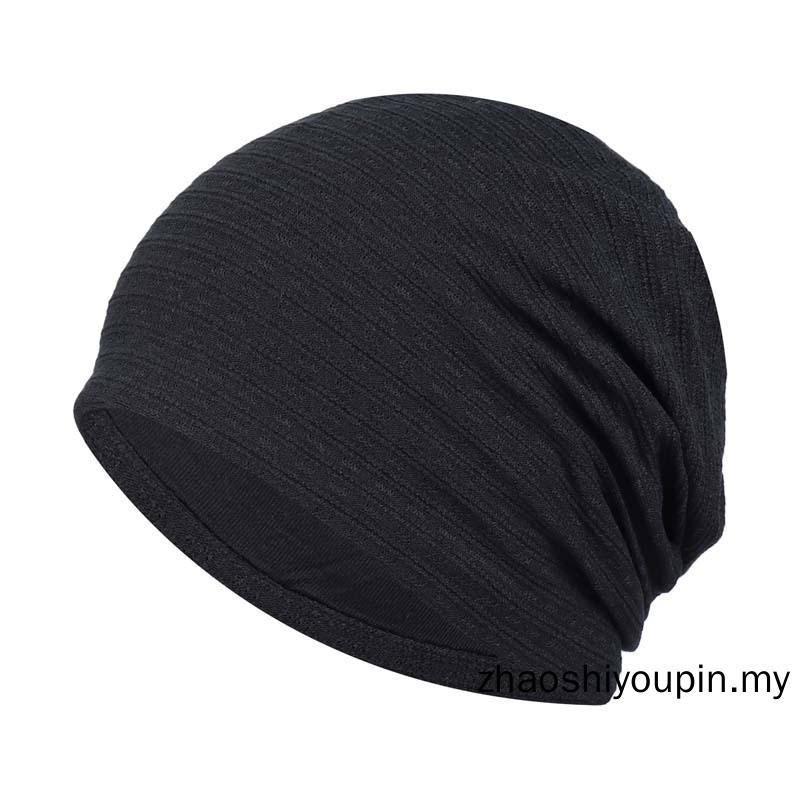 หมวกบีนนี่ ผ้าฝ้าย แบบนิ่ม ระบายอากาศได้ดี สีพื้น สไตล์ฮิปฮอป สําหรับผู้ชาย และผู้หญิง - รูปที่ 2