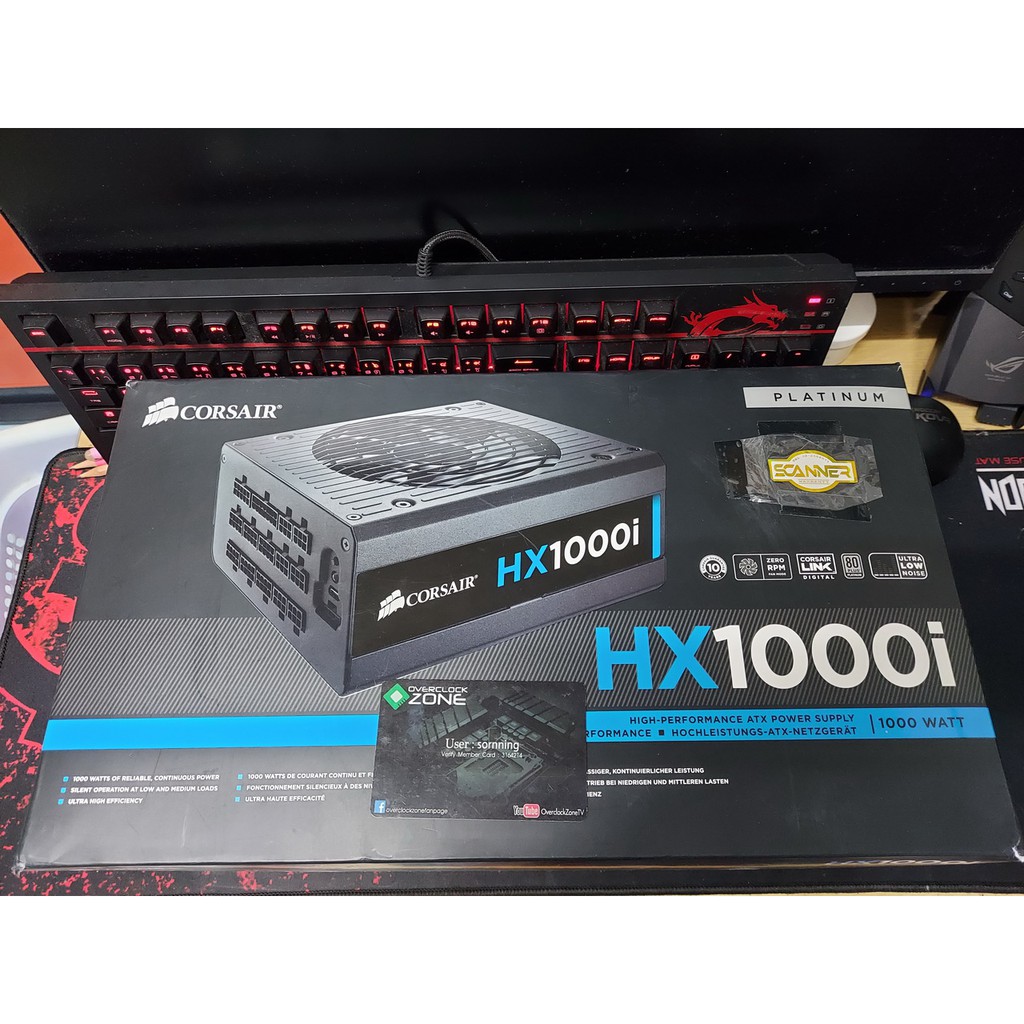 Power Supply (80+ PLATINUM) Corsair HX1000i