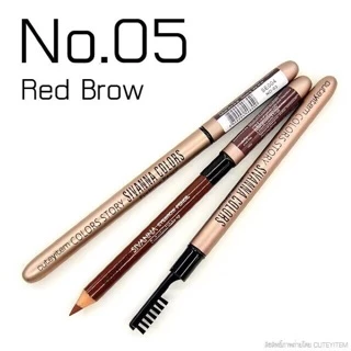 ดินสอเขียนคิ้ว ES-004 Sivanna Colors Colors Story พร้อมแปรงปัดคิ้ว สอปลอกเหล็ก