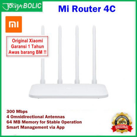 Mi Router 4C 300Mbps 4 เสาอากาศ - Xiaomi ของแท้