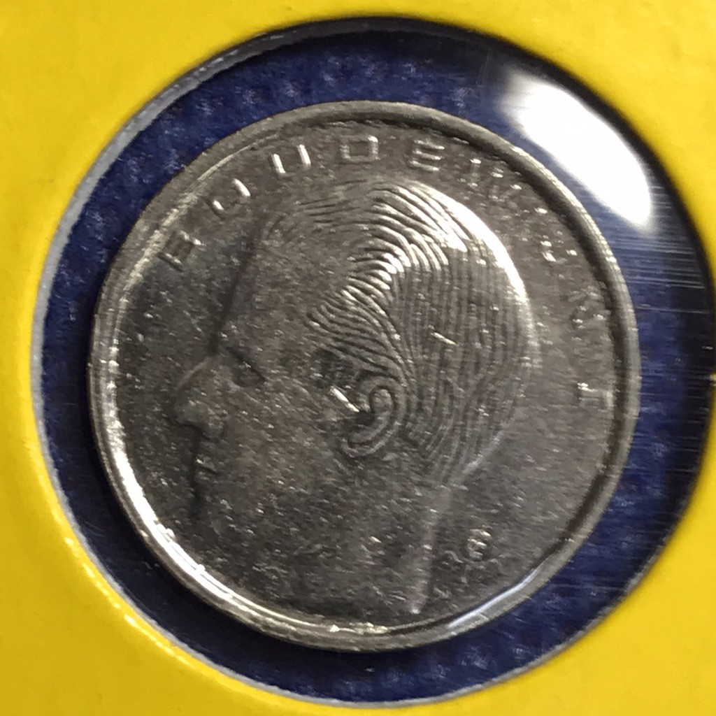 No.14490 ปี1989 เบลเยี่ยม 1 FRANC เหรียญเก่า เหรียญต่างประเทศ เหรียญสะสม เหรียญหายาก ราคาถูก