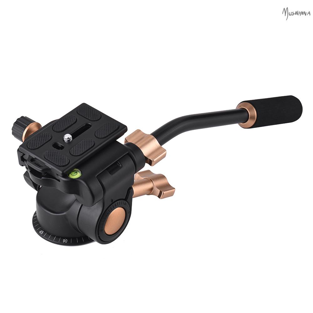Andoer Q08S ขาตั้งกล้องอลูมิเนียม 3-Way Damping Hole พร้อมขาตั้งกล้อง Dslr Ildc รองรับ 360 Panoramic Shooting 1/4" Screw Monopod 6 กก.