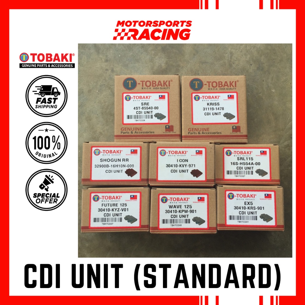 SHOGUN-RR TOBAKI มาตรฐาน CDI หน่วย STD SUZUKI SHOGUN RR 125RR 125 RR125 TAHAN LAMA