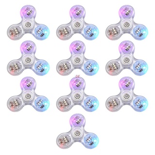 De Fidget Hand Spinner มีไฟ Led สีรุ้งของเล่นสําหรับเด็กและผู้ใหญ่
