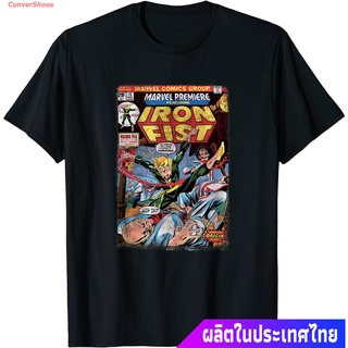 เสื้อยืดลำลอง Marvel Iron Fist Origin Comic Book Page Graphic T-Shirt Sports T-shirt