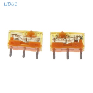 LIDU1  2Pcs/pack TTC Dustproof Gold Mouse Micro Switch Micro Button Gold Contactor 30 Million Click lifetime Repair Parts