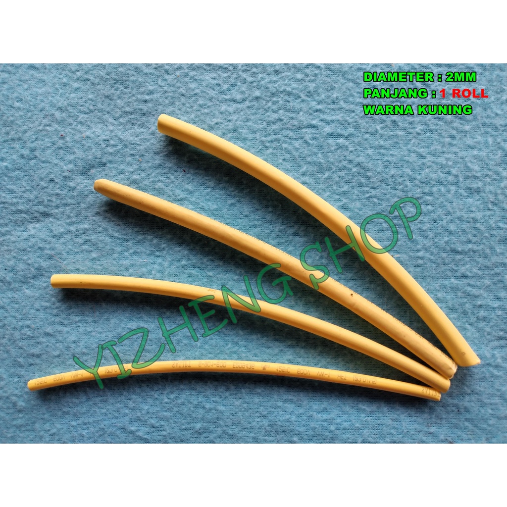 BURNING INSULATION (HEAT SHRIMP) 2MM X 1 ROLL (200M) สีเหลือง