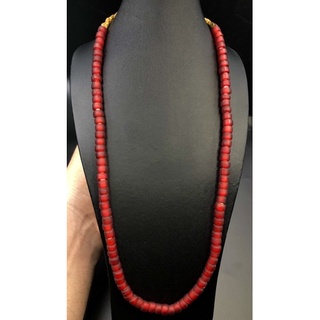 African Trade Glass Beads Round Shape Bright Red Color / Bead African padre Glass Bead For Making HandMade Jewelry Gift.