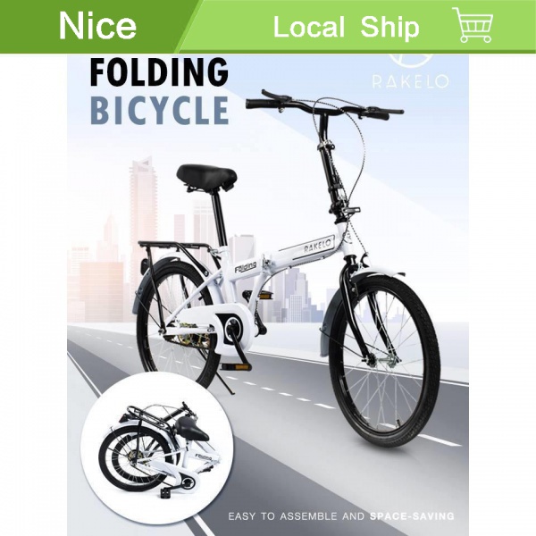 【จัดส่งในพื้นที่】RAKELO จักรยานพับ ขนาดล้อ 20 นิ้ว จักรยานพกพา RAKELO Folding Bike