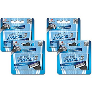 DORCO : DRCAMZ004* ใบมีดโกน Pace 3 Value Pack (16 Cartridges)