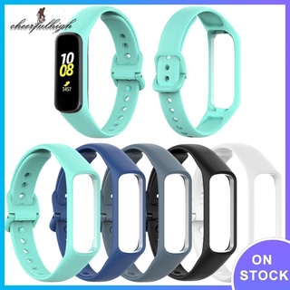 สายนาฬิกาข้อมือซิลิโคน+เคสสําหรับ samsung galaxy fit - e sm - r 375